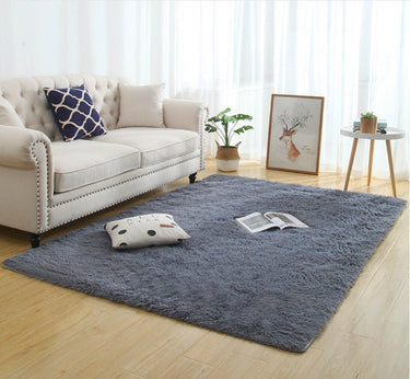 Silky Fluffy Living Room Rug - Casatrail.com